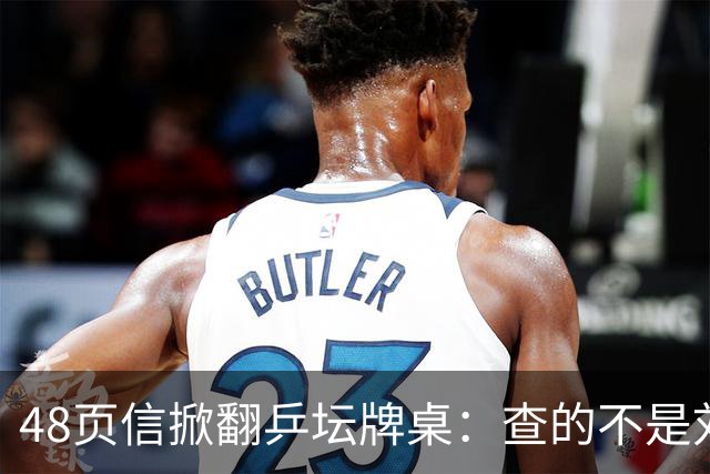 48页信掀翻乒坛牌桌：查的不是刘国梁，是那把“三合一”的椅子